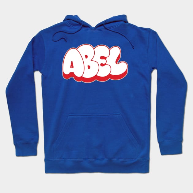 ABEL name bubble graffiti writing style Hoodie by Love Wild Letters